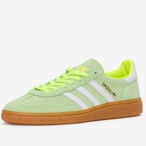 New adidas Handball Spezial Green Neon Yellow Suede